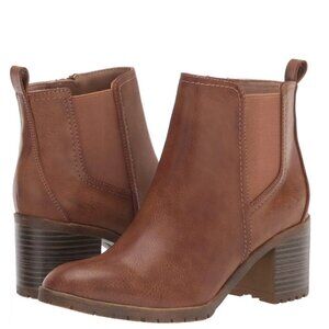 LifeStride Mesa Whiskey Faux Leather Ankle Boots (WIDE)